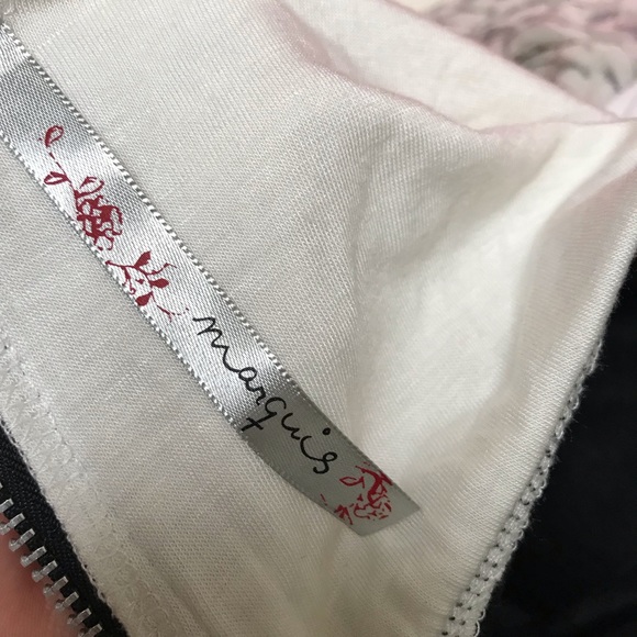 Marquis baby doll mini black and white dress - Picture 6 of 6